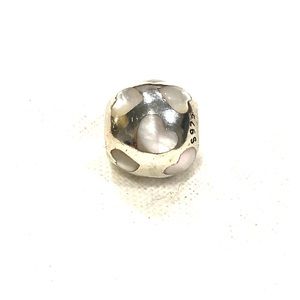 Pandora Silver and Mother of Pearl Heart Charm